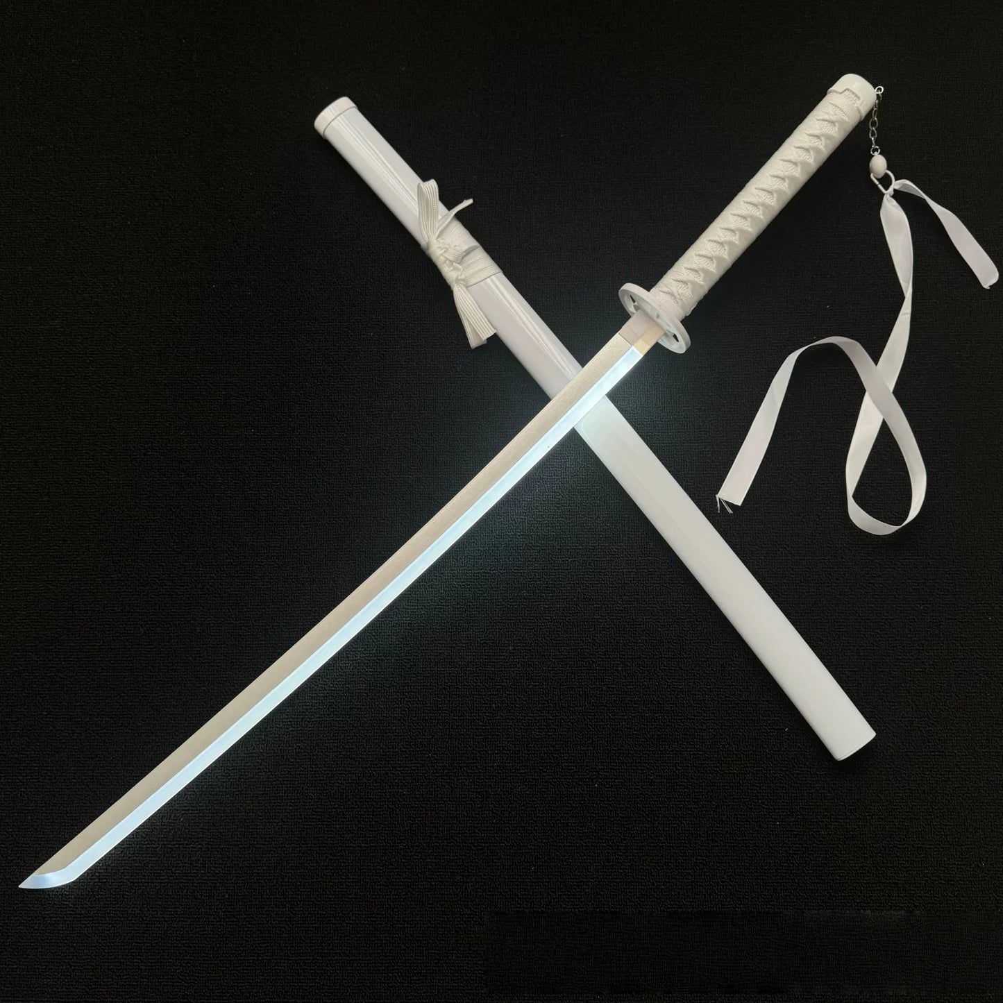 40inch Vapour Bleach Katana Led Lightsabre Anime Glow Rukia Cosplay Knife Real Size Japanese Katana Original Samurai Sword Gift