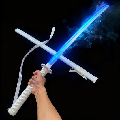 40inch Vapour Bleach Katana Led Lightsabre Anime Glow Rukia Cosplay Knife Real Size Japanese Katana Original Samurai Sword Gift